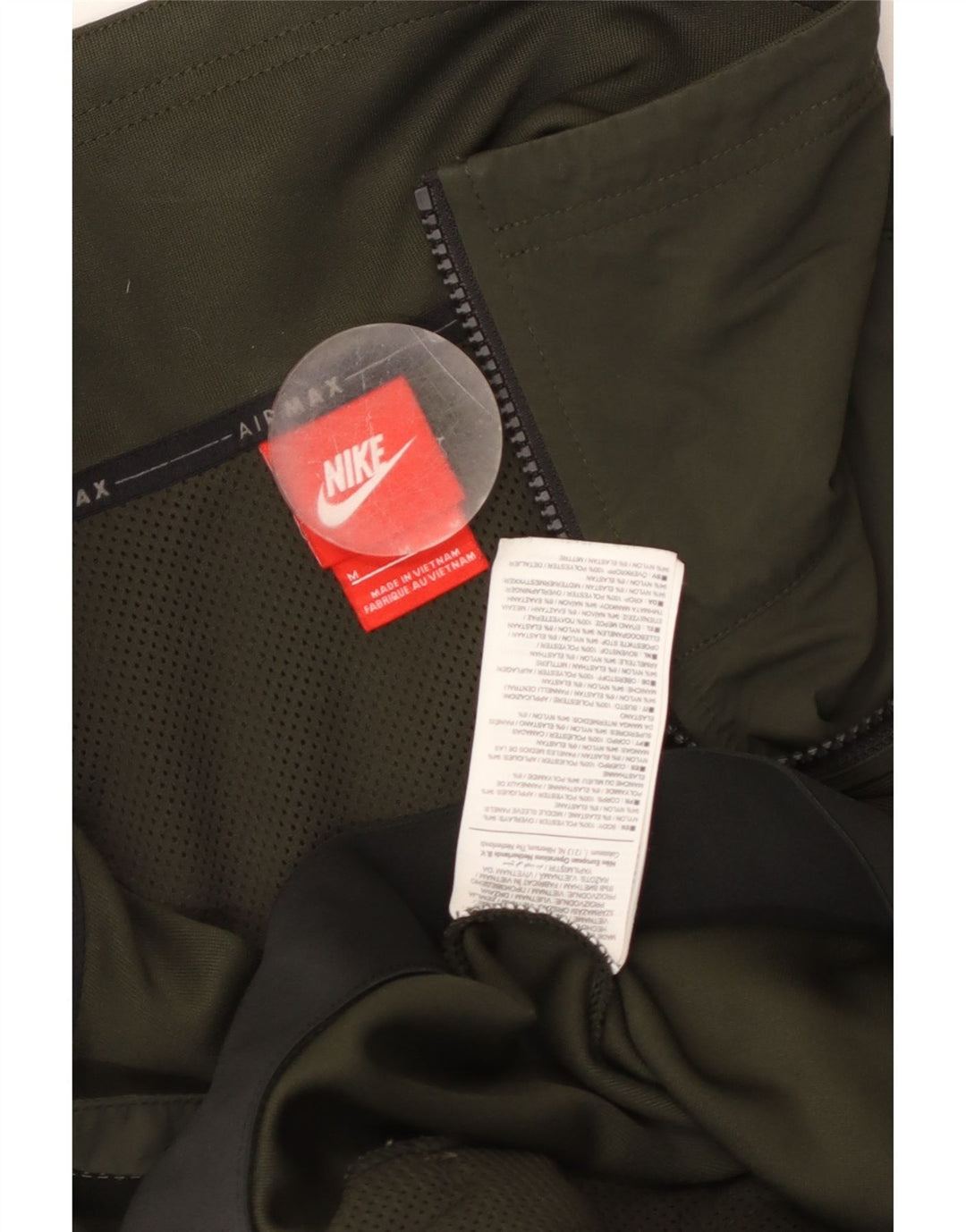 Giacca da tuta NIKE Air Max Graphic da uomo, color block medio kaki