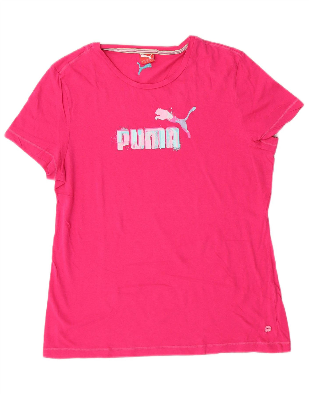 T-shirt grafica da donna Puma UK 14 rosa medio