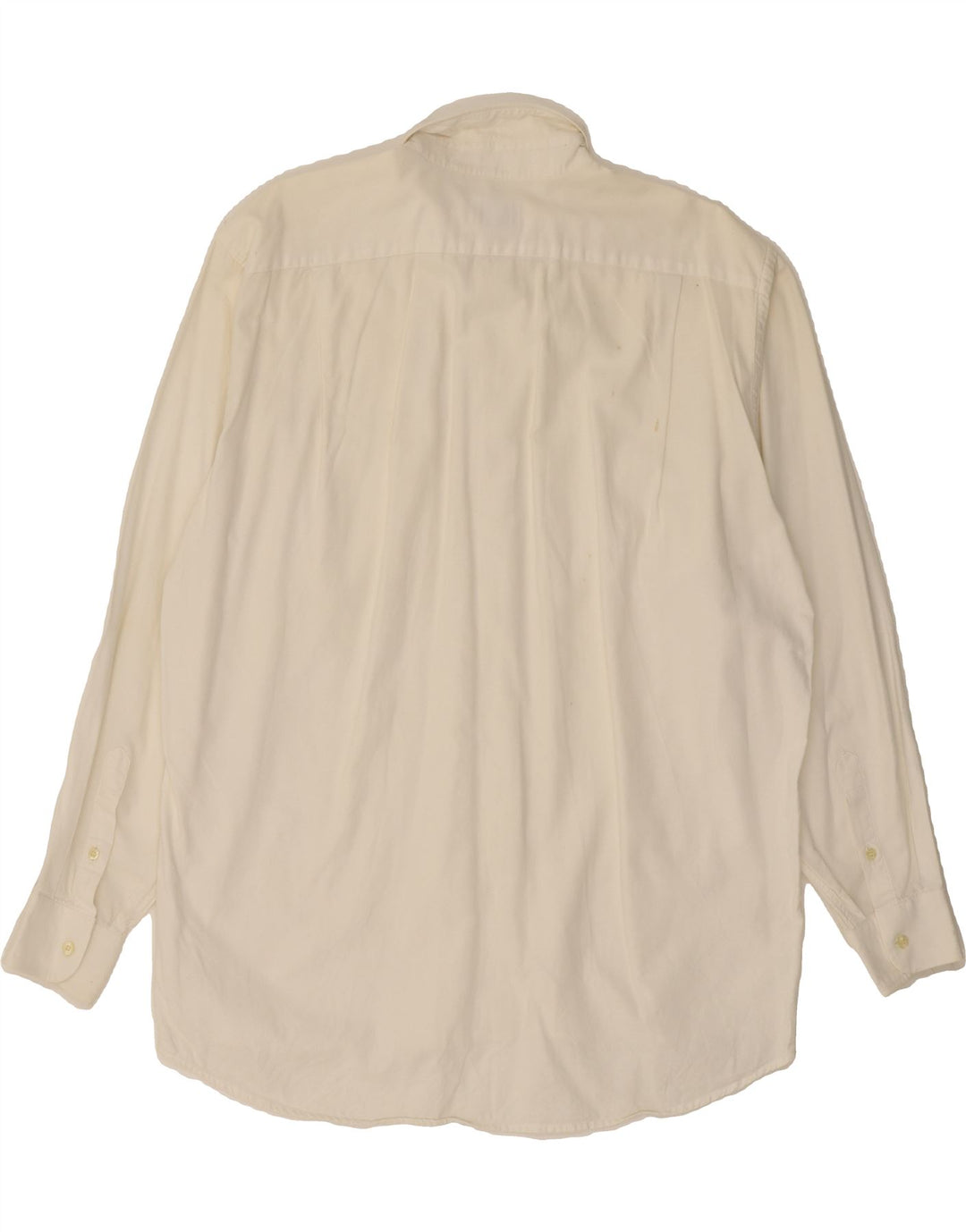 LACOSTE Mens Regular Fit Shirt Size 41 Large Off White Cotton Vintage Lacoste and Second-Hand Lacoste from Messina Hembry 