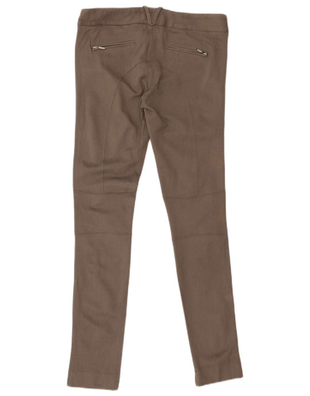 MASSIMO DUTTI Pantaloni casual skinny da donna EU 36 XS W26 L29 Khaki Modal