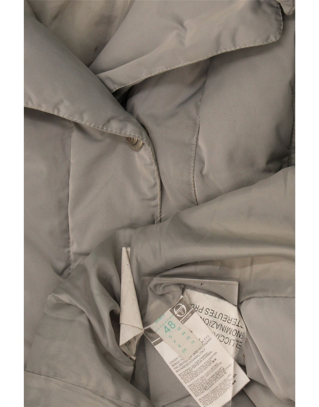 Piumino con cappuccio da donna Sergio Tacchini IT 48 XL Poliestere grigio