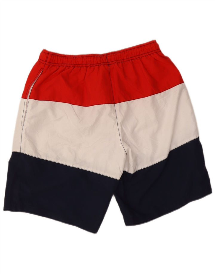 Pantaloncini da bagno da uomo Fila grandi in poliestere color block multicolore