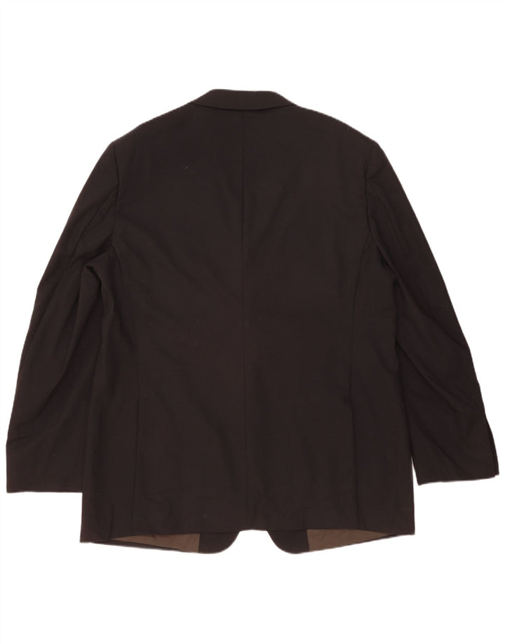 Giacca blazer a 2 bottoni da uomo Marks & Spencer UK 46 XL lana nera