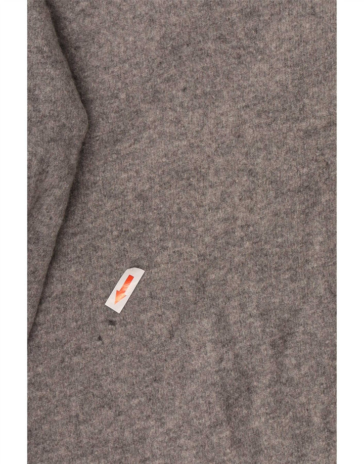 Maglione Barbour da uomo con scollo a V, grande lana d'agnello grigia