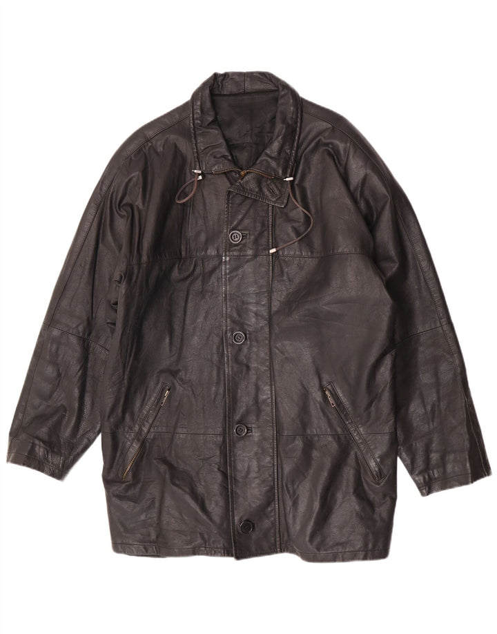 Giacca in pelle da uomo Claudio UK 42 XL in pelle nera