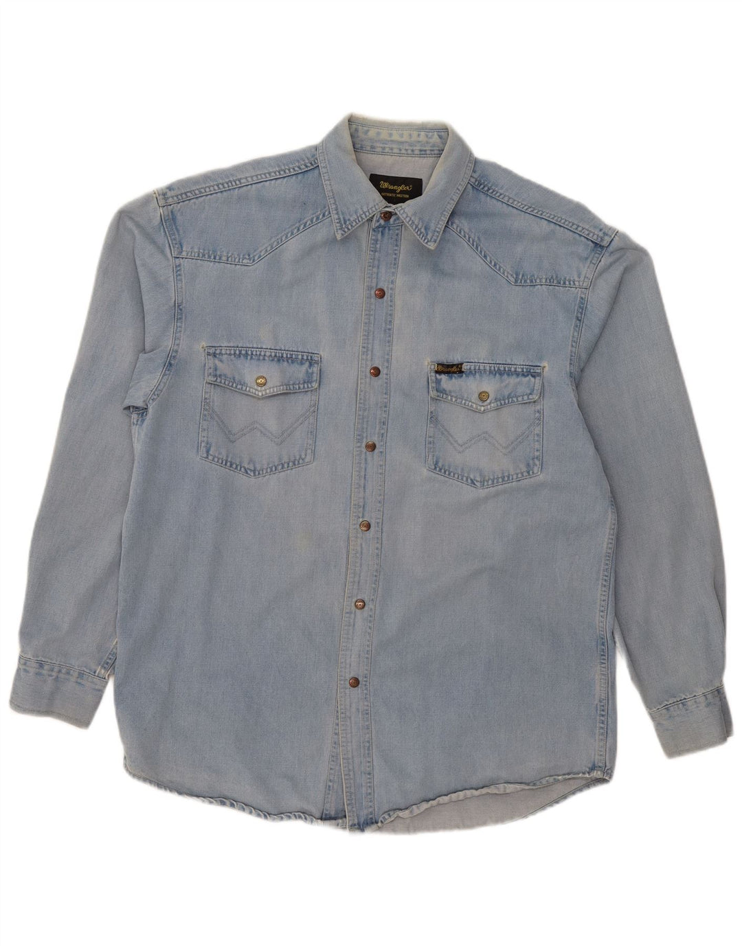 Camicia di jeans da uomo WRANGLER grande blu