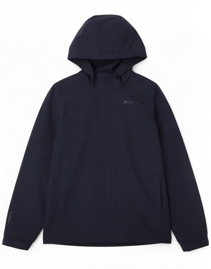 Giacca antipioggia con cappuccio per ragazzi Mountain Warehouse 12-13 anni in poliestere blu navy