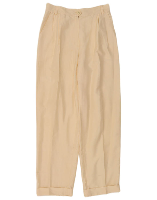 Pantaloni casual con pegging da donna Rosanna Manzoni IT 44 Medium W26 L28 Beige