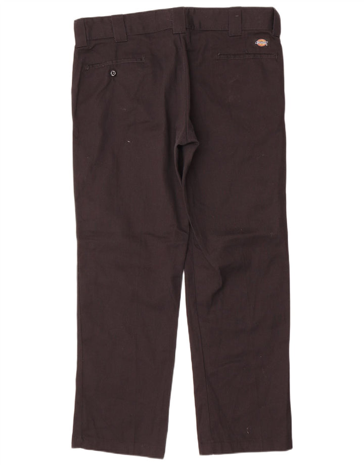 Pantaloni chino dritti slim da uomo Dickies W36 L30 poliestere nero