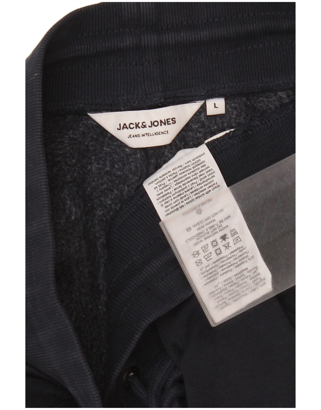 Jack & Jones Pantaloni da tuta con grafica da uomo Joggers Large Blu Navy