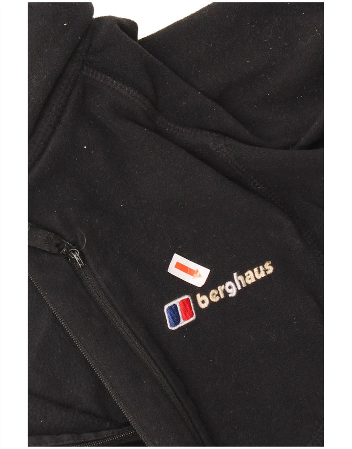 Maglione in pile da uomo Berghaus con zip e collo 2XL poliestere nero