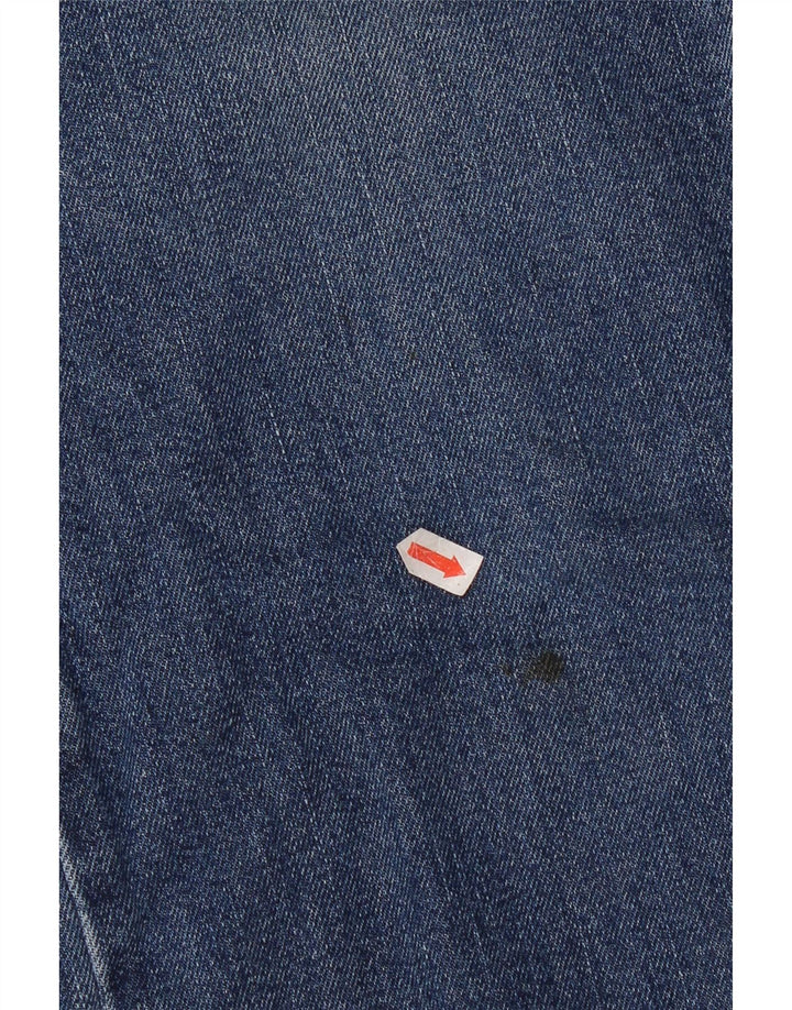 Jeans dritti da uomo Wrangler vestibilità regolare W34 L32 cotone blu