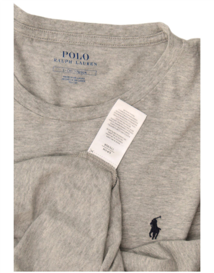 Polo Ralph Lauren Top da uomo a manica lunga piccolo in cotone grigio