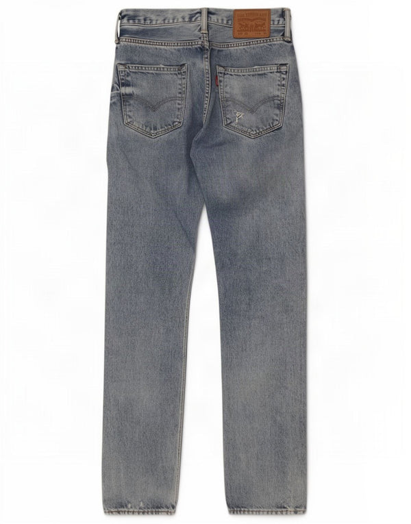 Levi's Uomo 501 Jeans affusolati effetto consumato W28 L32 cotone blu
