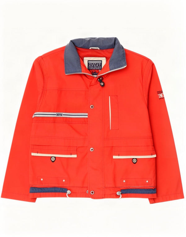 Giacca utilitaria con cappuccio da uomo Wampum UK 42 XL nylon rosso