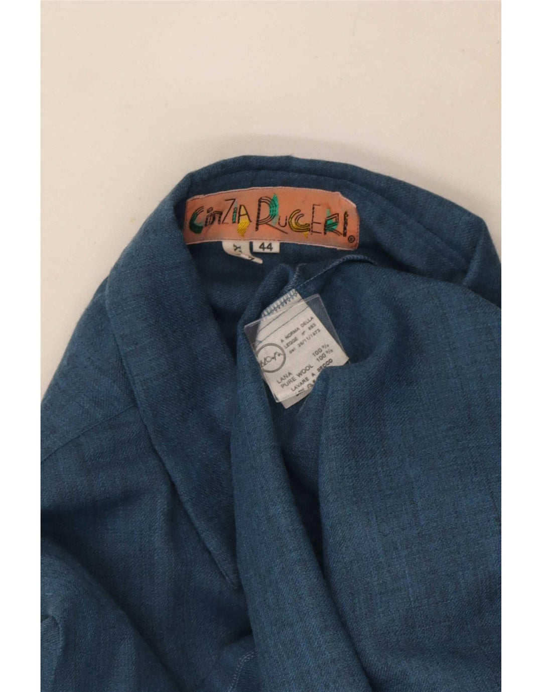 Camicia Oversize Donna Cinzia Rocca IT 44 Blu Medio Lana