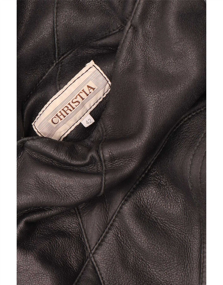 Cappotto in shearling oversize da donna Christia EU 42 Large Blu Navy