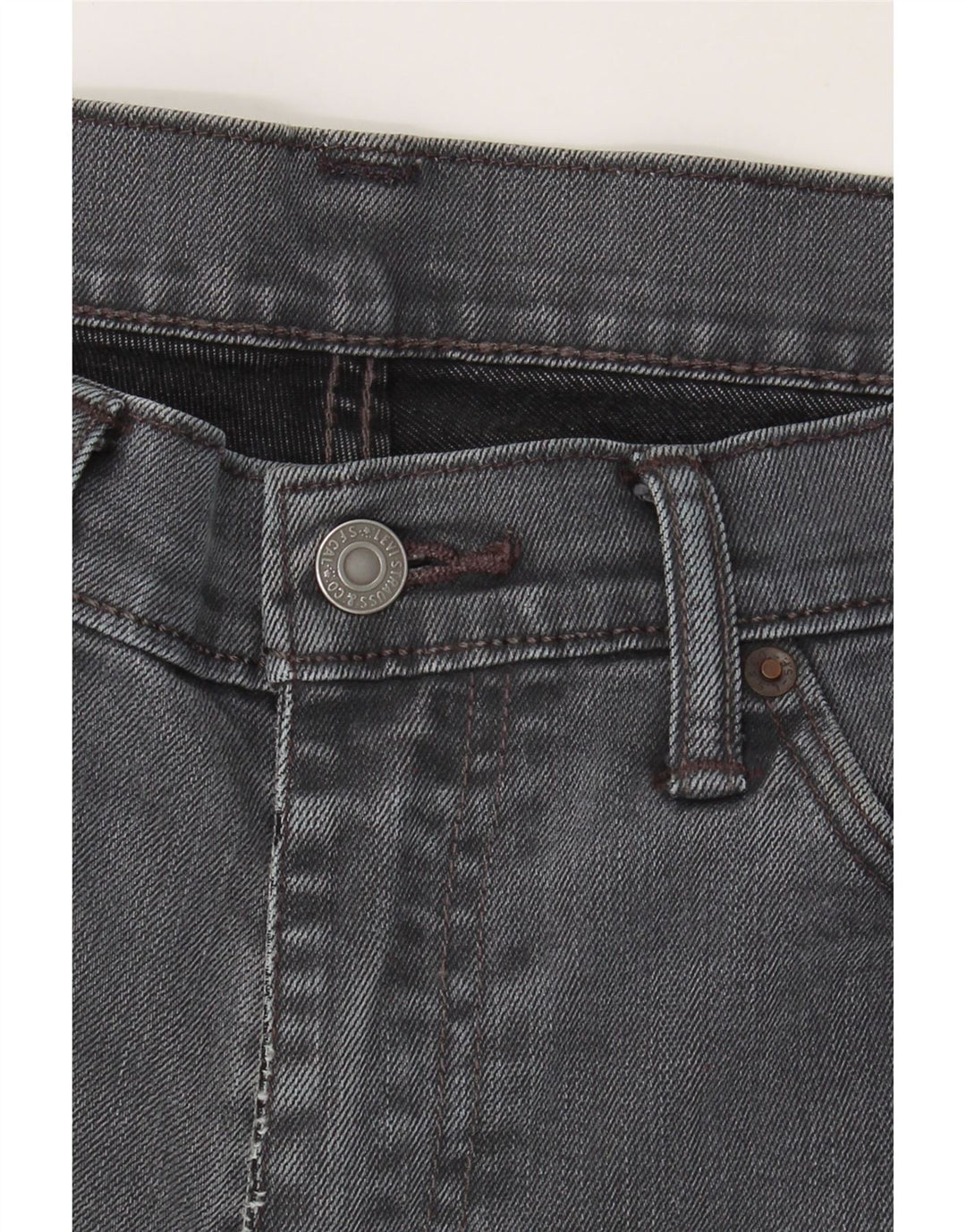 LEVI'S Womens Straight Jeans W33 L32 Grey Cotton Vintage Levi's and Second-Hand Levi's from Messina Hembry 