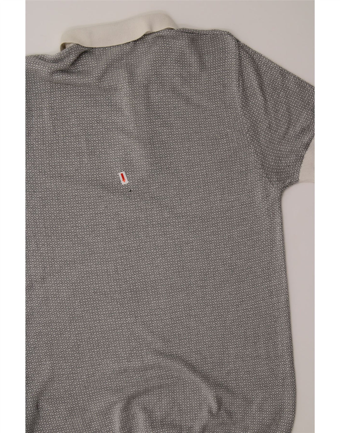ZARA Mens Short Sleeve Polo Neck Jumper Sweater Medium Grey Viscose Vintage Zara and Second-Hand Zara from Messina Hembry 