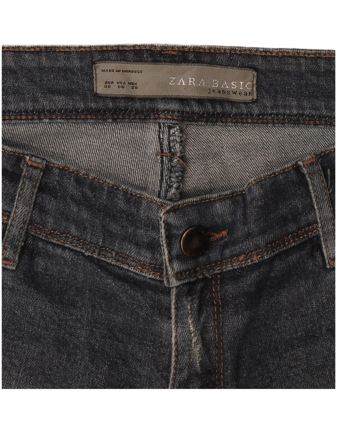 Jeans svasati da donna Zara EU 38 Small W28 L31 Blu navy