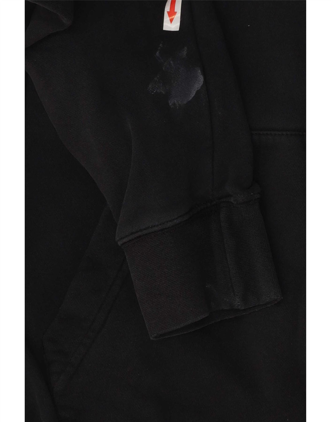 Felpa con cappuccio e zip Nike da uomo in cotone nero medio