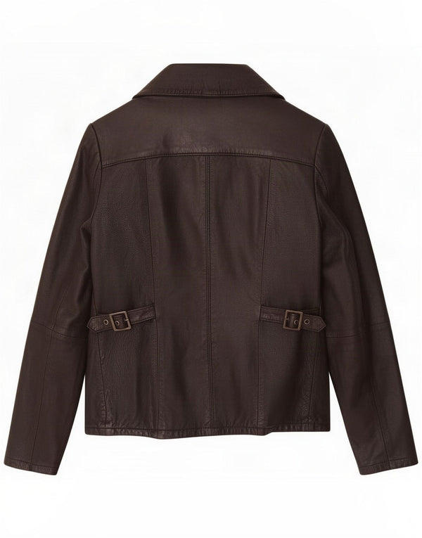 Giacca in pelle militare da donna Superdry UK 6 XS Nero