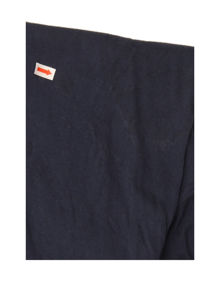 ELLESSE Mens Graphic T-Shirt Top Medium Navy Blue Cotton Vintage Ellesse and Second-Hand Ellesse from Messina Hembry 