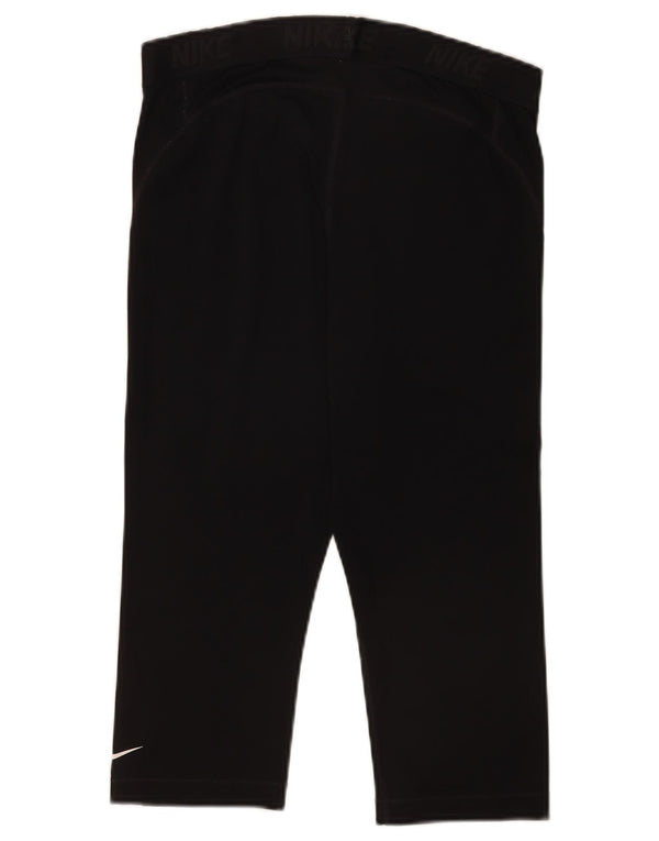 Leggings Nike Dri Fit Graphic Capri da donna UK 14 Large Nero Poliestere