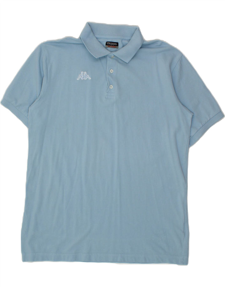 KAPPA Mens Polo Shirt 2XL Blue Cotton Vintage Kappa and Second-Hand Kappa from Messina Hembry 
