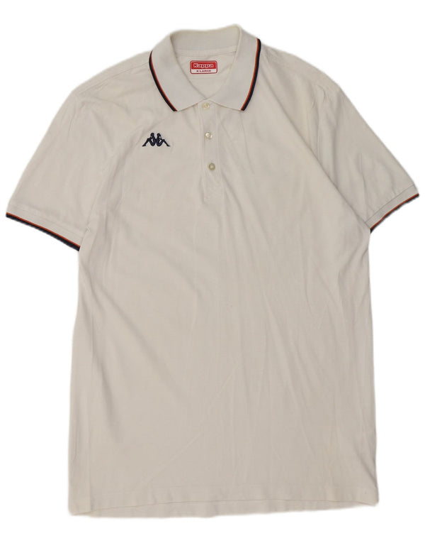 Polo Kappa Uomo XL Cotone Bianco