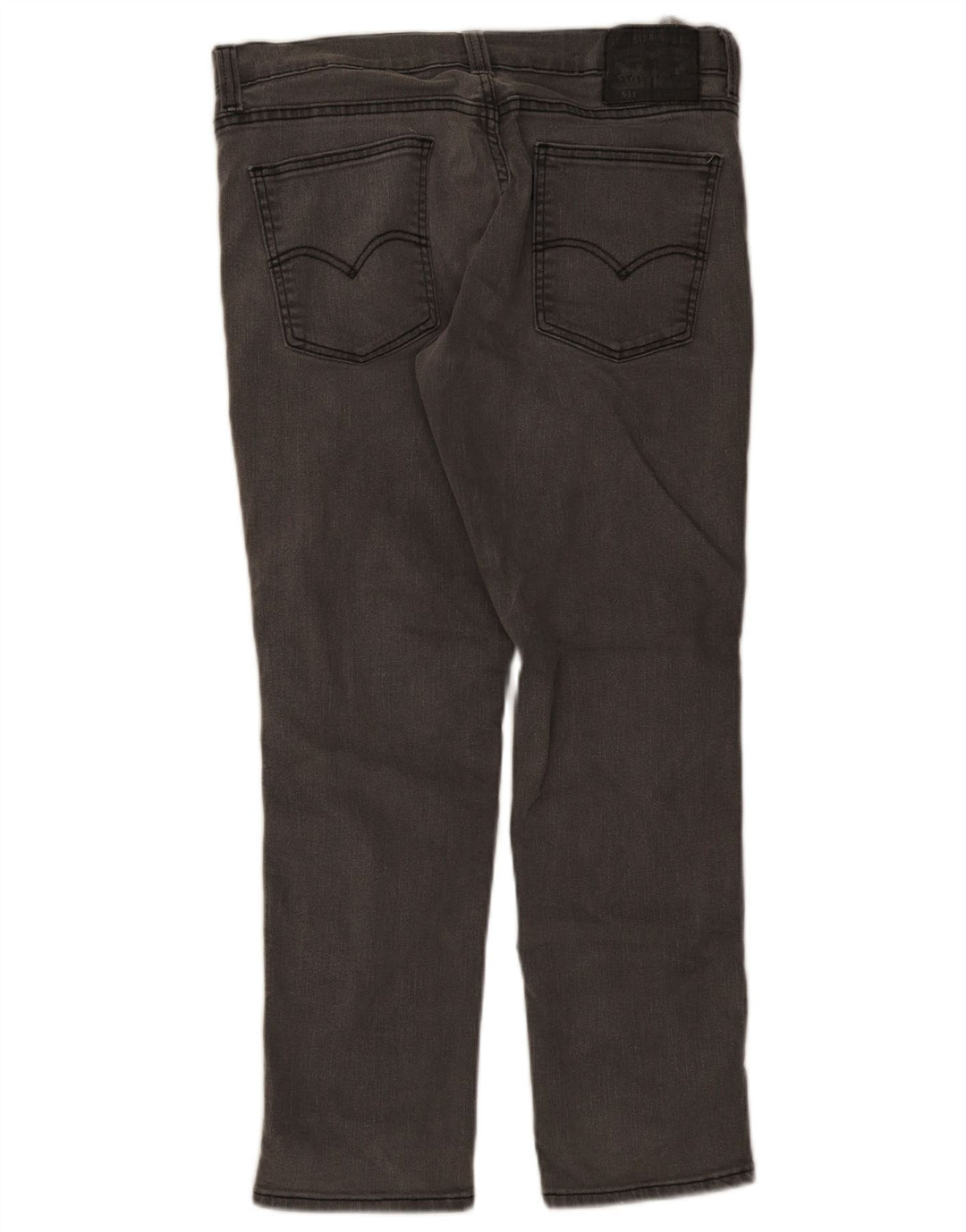 Levi's Uomo 511 Slim Jeans W34 L30 Cotone Grigio