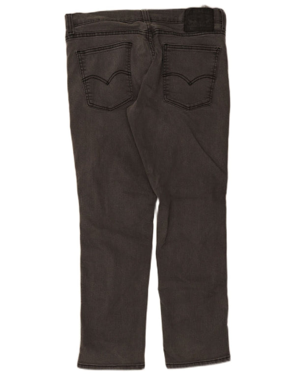 Levi's Uomo 511 Slim Jeans W34 L30 Cotone Grigio