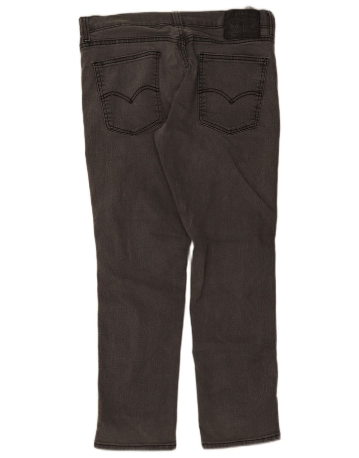 Levi's Uomo 511 Slim Jeans W34 L30 Cotone Grigio