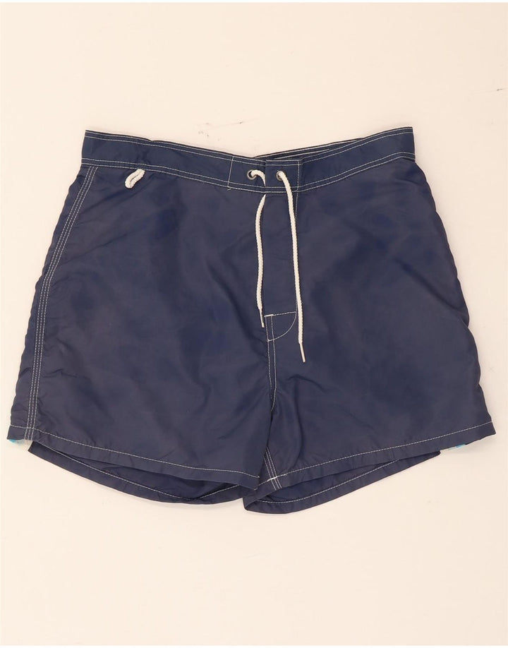 Pantaloncini da bagno da uomo Sundek piccoli in nylon color block blu navy