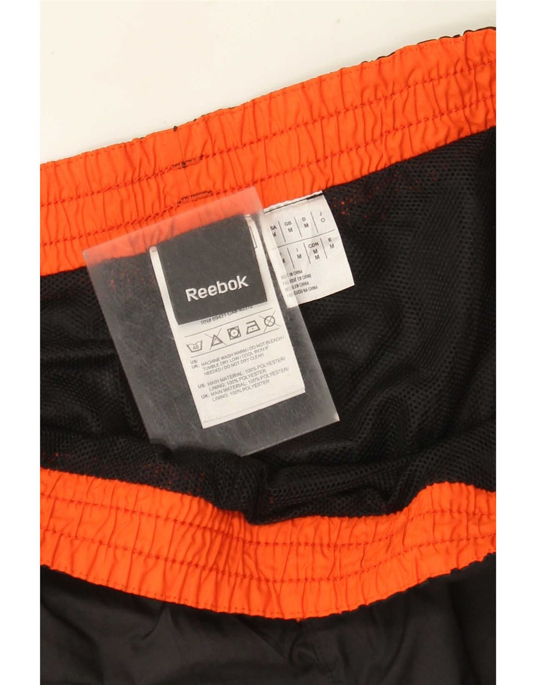 Pantaloni da tuta da uomo Reebok Joggers Medium Nero Poliestere
