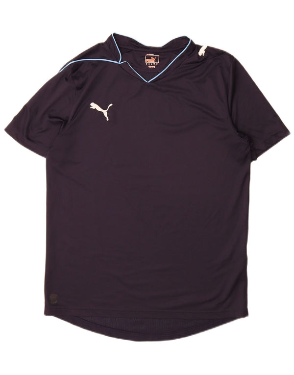 T-shirt da uomo Puma Top medio blu navy in poliestere