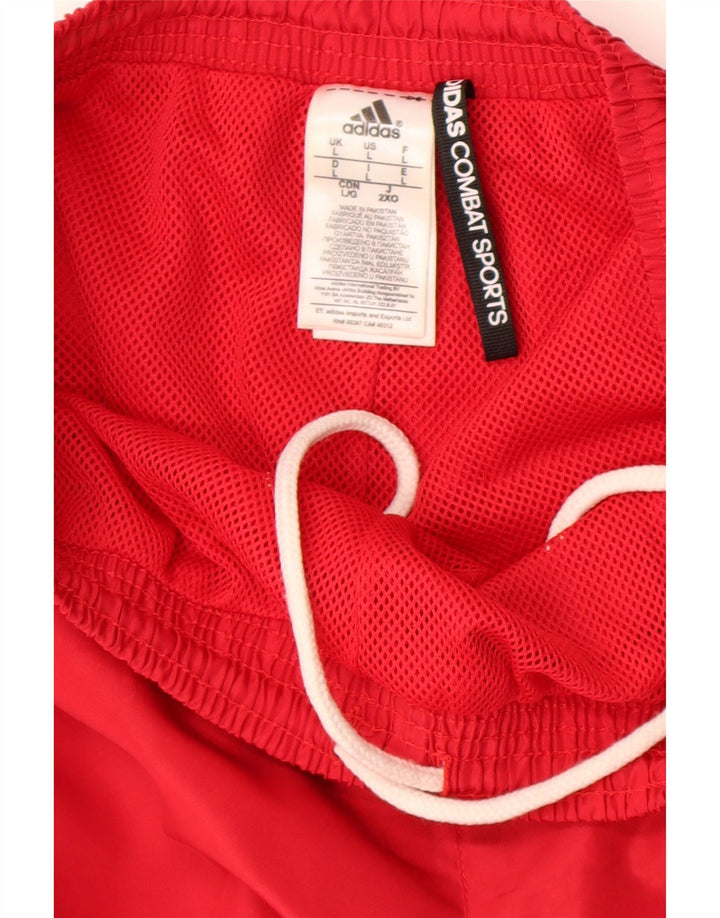Pantaloni da tuta da donna Adidas Joggers UK 14 Large Rosso Poliestere