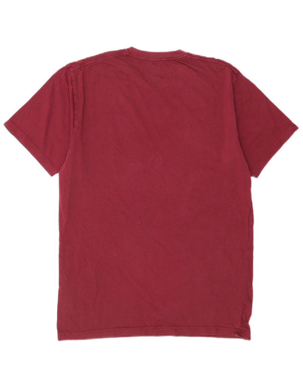 Vans Mens Classic Fit T-Shirt Top Medium Burgundy Cotton