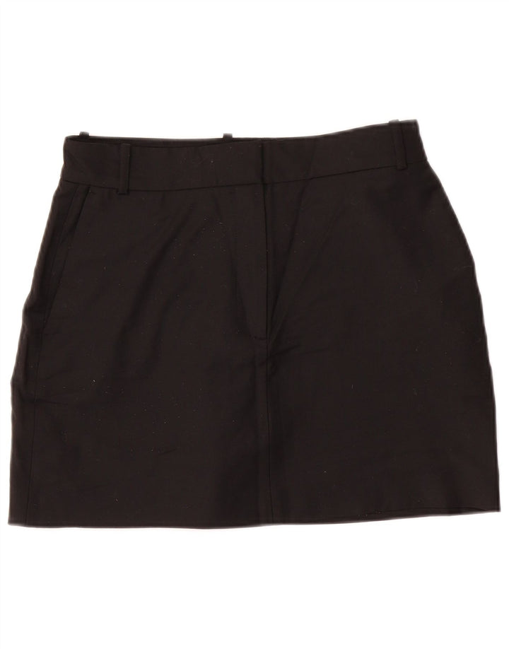 Minigonna ZARA da donna media W28 poliestere nero
