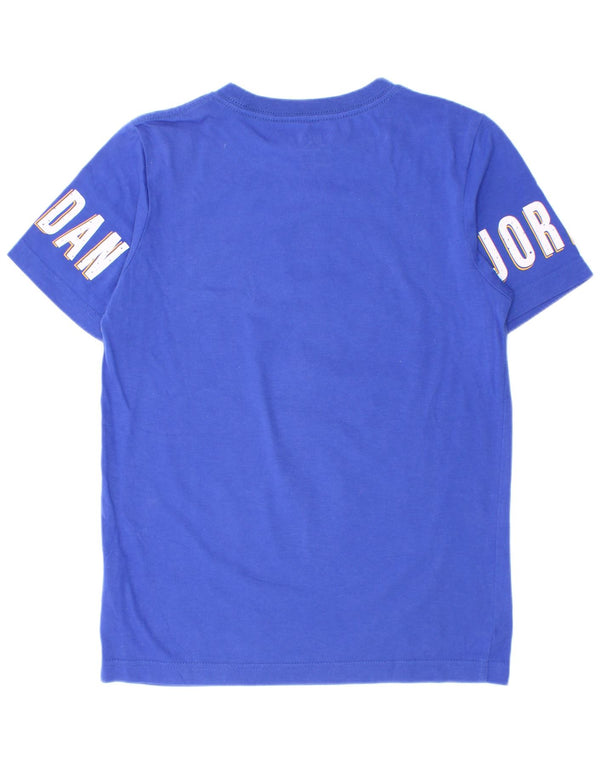 T-shirt grafica Jordan da bambino, 10-11 anni, in cotone blu medio