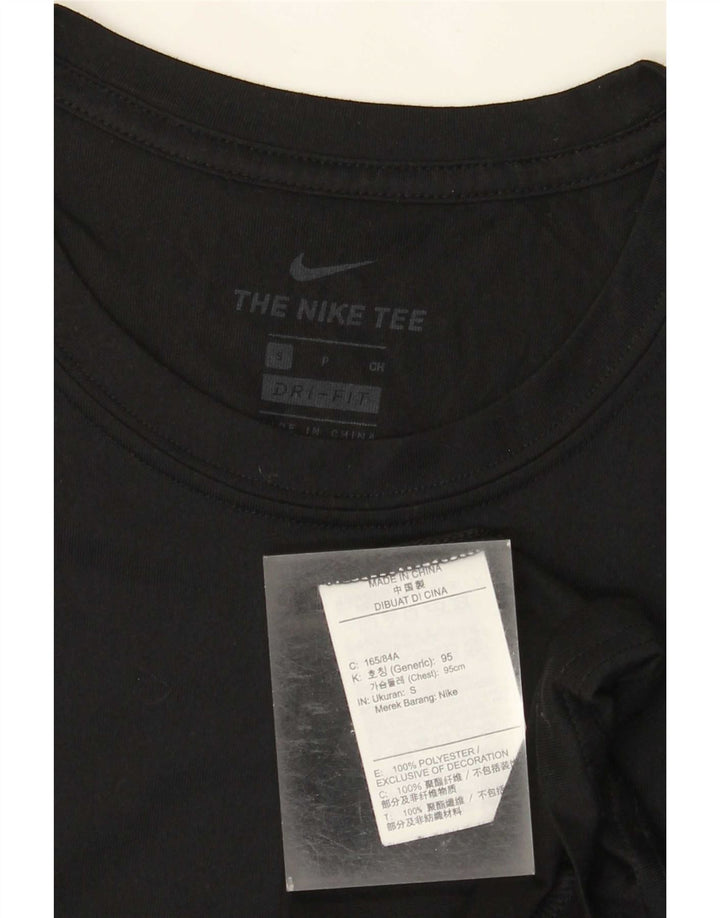 T-shirt Nike Dri Fit da uomo, piccola, in poliestere nero