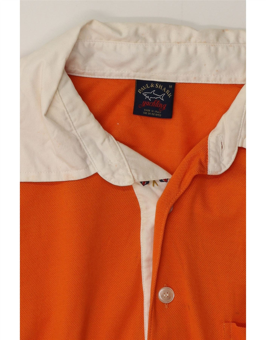 Polo da rugby da uomo PAUL & SHARK arancione medio