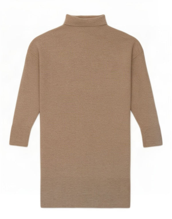 Massimo Dutti Abito maglione da donna vestibilità ampia UK 6 XS Beige Lana