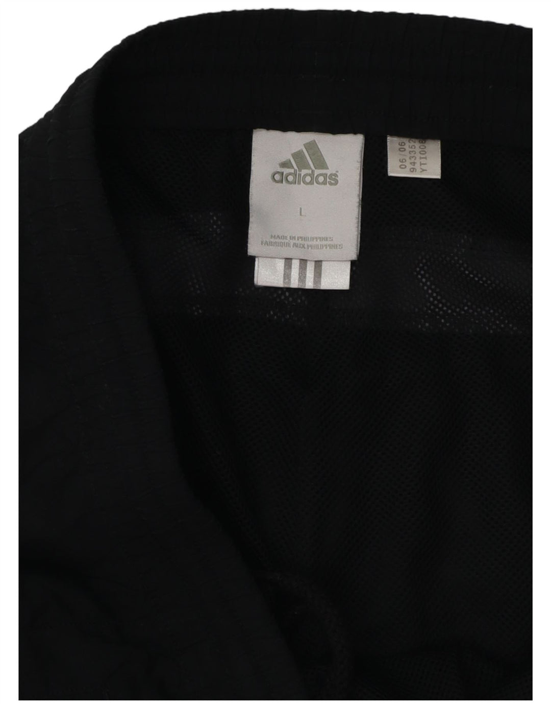 Pantaloni da tuta da uomo ADIDAS grandi in poliestere color block nero