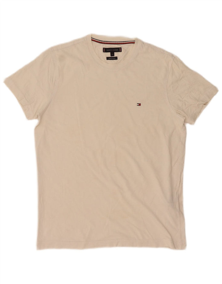 T-shirt da uomo Tommy Hilfiger Top piccola in cotone bianco