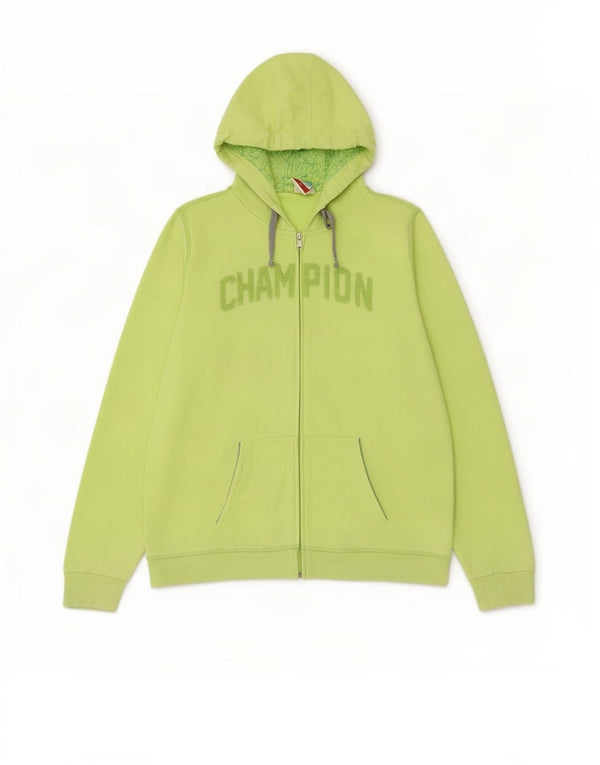 Felpa con cappuccio e zip grafica Champion da donna Heritage Fit UK 18 XL Verde