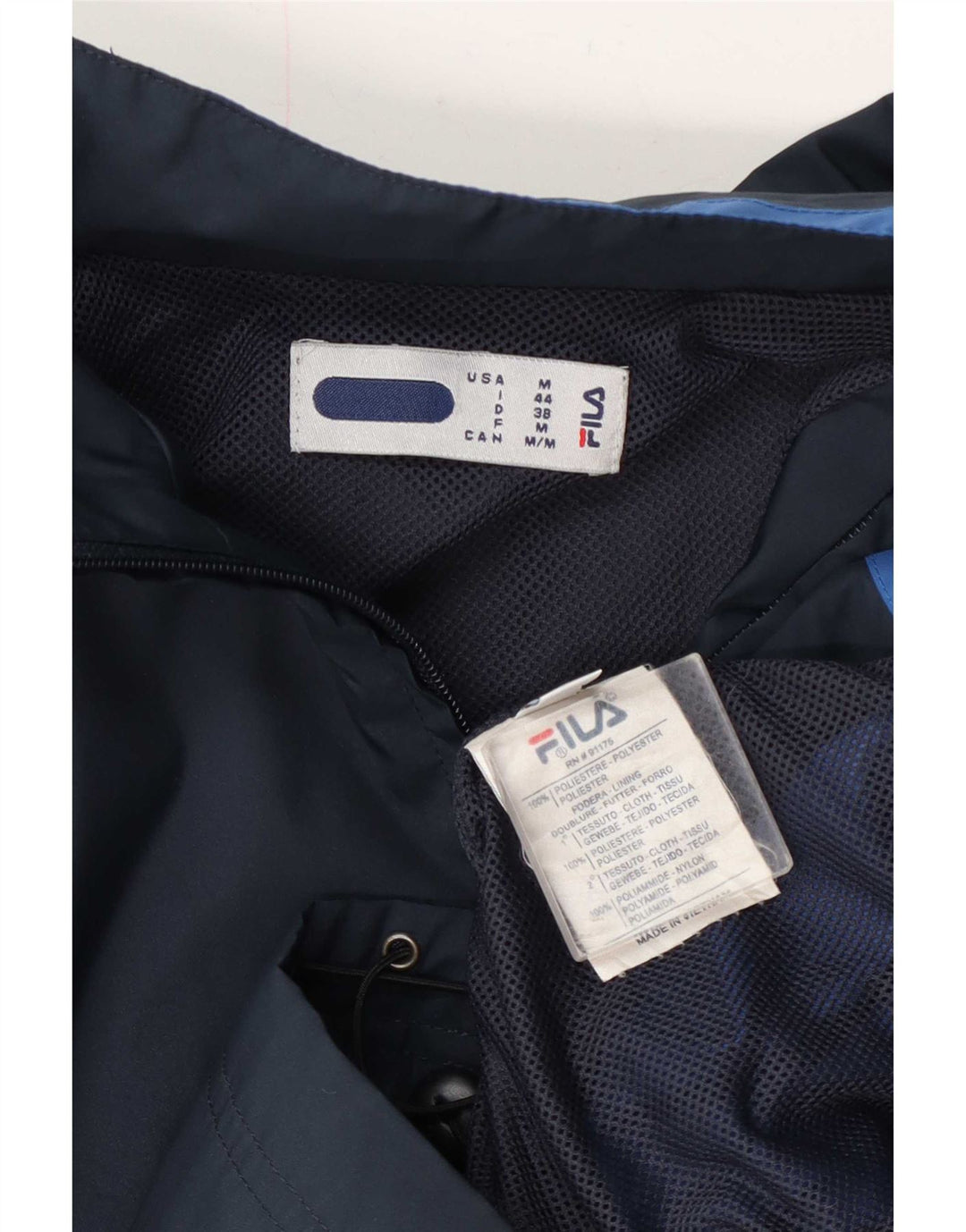 Giacca da ginnastica da donna Fila IT 44 Medium Blu Navy Colourblock