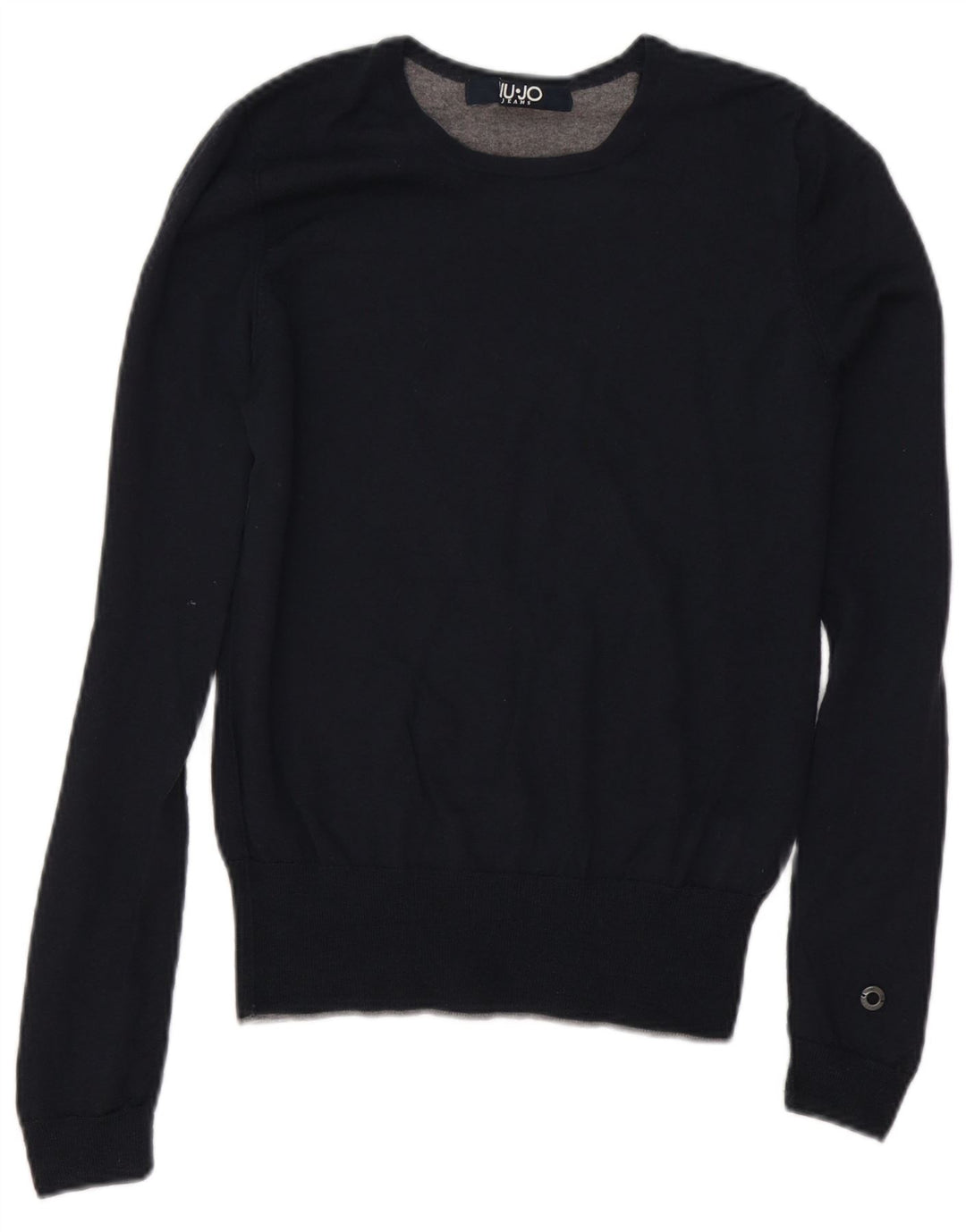 Liu Jo Uomo Maglione Girocollo Maglione Piccolo Blu Navy Lana