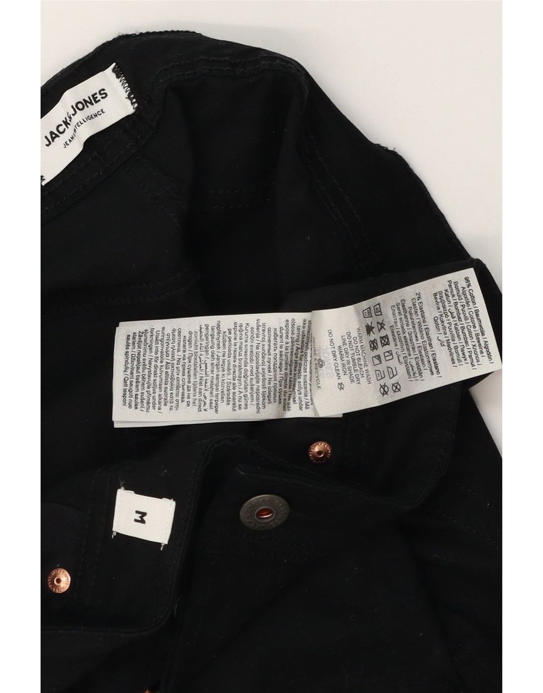 Pantaloncini casual da uomo Jack & Jones medi W32 cotone nero