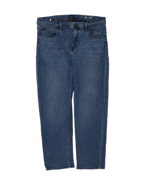 Jeans slim da uomo Hugo Boss W36 L30 cotone blu